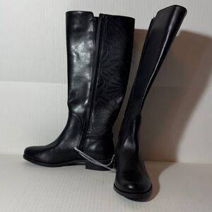 Copper Key Black Over the Knee Boots